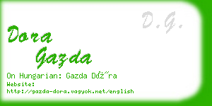 dora gazda business card